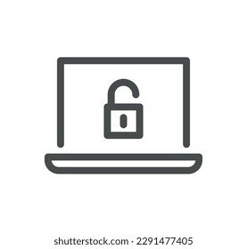 Security related icon outline and linear vector.