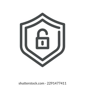 Security related icon outline and linear vector.