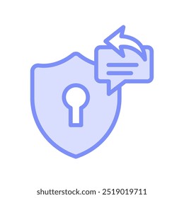 Security Response duotone line icon , vector, pixel perfect, illustrator file