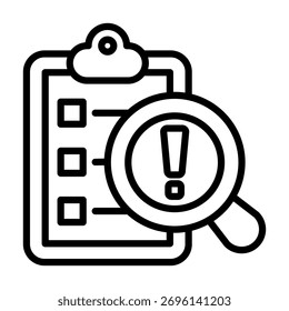 Elemento De Icono De Evaluación De Riesgos De Seguridad Para Diseño Y Vector