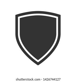 Security Royal Shield Firewall Strong Protection Honor Badge Vector Illustration