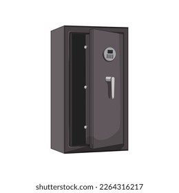 security safe cartoon. security safe sign. isolated symbol vector illustration