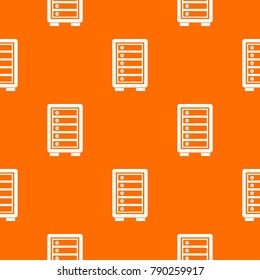Security safe pattern repeat seamless in orange color for any design. Vector geometric illustration