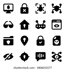 Paquete de iconos llenos de seguridad 