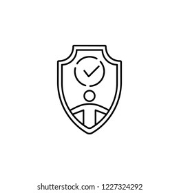 security, safety icon. Element of professional icon for mobile concept and web apps. Thin line security, safety icon can be used for web and mobile