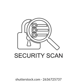 security scan icon , authentication icon