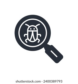 security scan icon. vector.Editable stroke.linear style sign for use web design,logo.Symbol illustration.