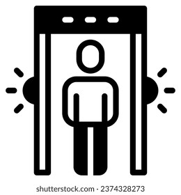 Security Scanner Icon Illustration, for uiux, web, app, infographic, etc