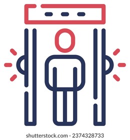 Sicherheitsscanner-Illustration, für Uiux, Web, App, Infografik usw.