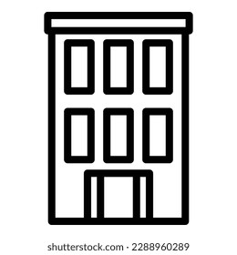 Security school building icon outline vector. Policeman officer. Police guard