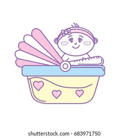 security seat with baby child inside