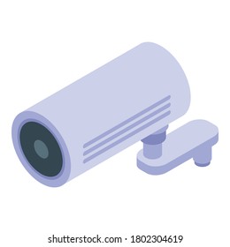 Security service camera icon. Isometric of security service camera vector icon for web design isolated on white background