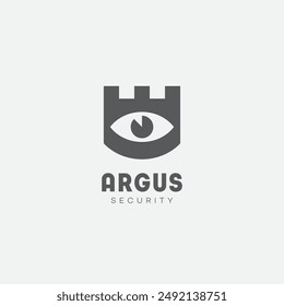 Plantilla de diseño de logotipo de servicio de seguridad. Ilustración vectorial.