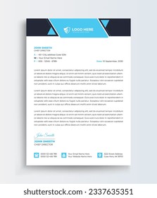 Security Service modern letterhead design template. creative modern letterhead design template for your project. Printable A4 size, Template.