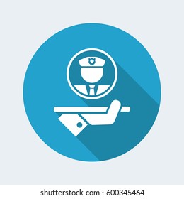 Security service - Vector web icon