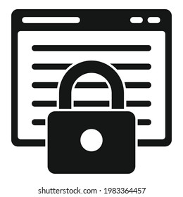 Icono web del servicio de seguridad. Ilustración simple del icono del vector web del servicio de seguridad para el diseño web aislado en fondo blanco