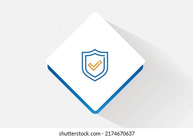 IT Security Services and Solutions icon vector design