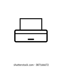 security set printer line icon 2