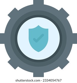 Security Settings Icon image. Suitable for mobile application.
