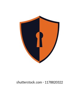 security settings logo icon design template vector
