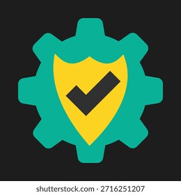 Configuraciones de seguridad inteligente de moda colorido Vector encantador diseño útil Ilustración colorido background.eps
