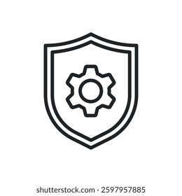 Security setup thin line icons. Perfect pixel on transparent background