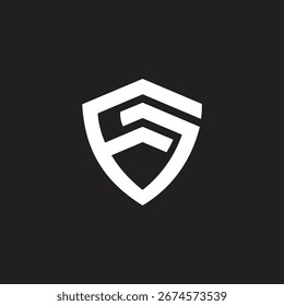 Security shape, GF vector design template inspiration.