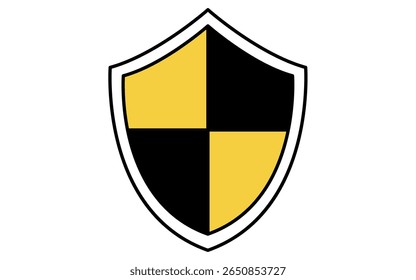 Escudo de Segurança, Prevenção de Crimes e Ícones de Segurança Doméstica, Ilustração de Vetor