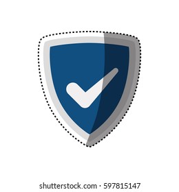 Security shield emblem icon vector illustration graphic design