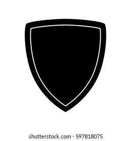 Security shield emblem icon vector illustration graphic design
