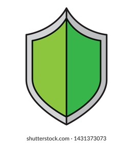security shield guard isolated icon