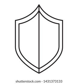 security shield guard isolated icon