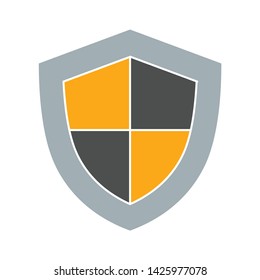 security shield icon. flat illustration of security shield vector icon for web