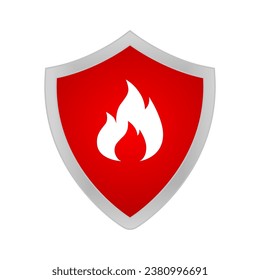 Security shield icon Flat illustration of security shield vector icon for web design