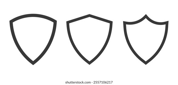 Security shield icon isolated White Background