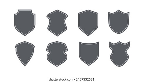 Security shield icon and Protection. Safety and defense concept. armor icon. Vector illustration