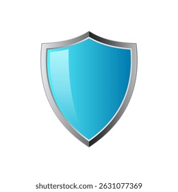 Security shield icon set with 3d looks, security shield logo with check mark and padlock. Security shield symbol. Vector illustration