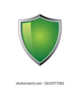Security shield icon set with 3d looks, security shield logo with check mark and padlock. Security shield symbol. Vector illustration