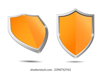 Security shield icon set, shield logo. Security shield symbol. Vector illustration.