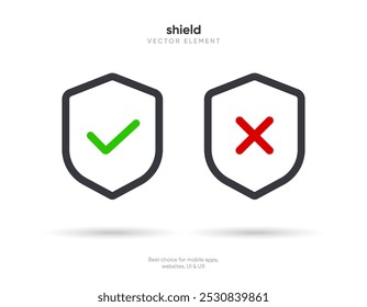 Icono de escudo de seguridad. Símbolo de seguridad. Señal de seguridad, protección y antivirus