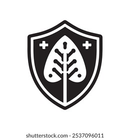 Icono del escudo de seguridad, símbolo del escudo de seguridad. Ilustración vectorial de signo de escudo de seguridad