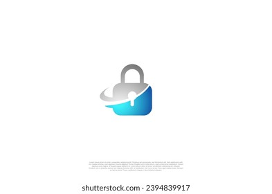 Security shield with icon technology logotype concept idea. Vector Design template element
