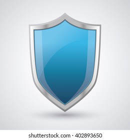 Security Shield icon, vector illustration