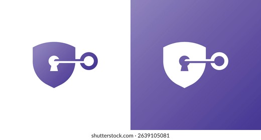 Security Shield Key Logo Design
