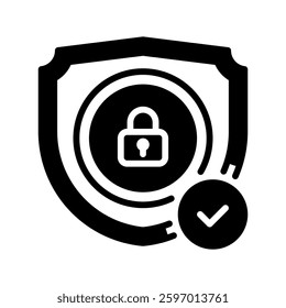 Security Shield line icon. Universal creative premium symbol. Vector sign icon logo template. Vector illustration