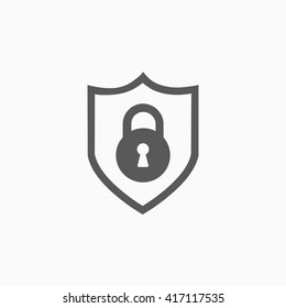 security shield with lock icon