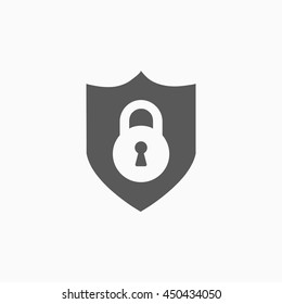 security shield with lock icon