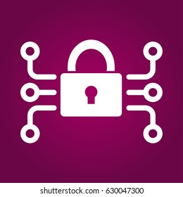 security shield with lock icon