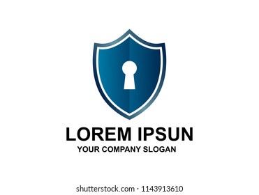 Security Shield Logo Stock Vector (Royalty Free) 1112274413