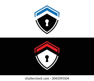 Icono del logotipo del escudo de seguridad Diseño de un vector moderno creativo.